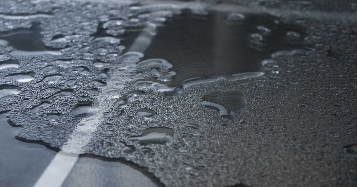 fingerprints on wet cleaned surface