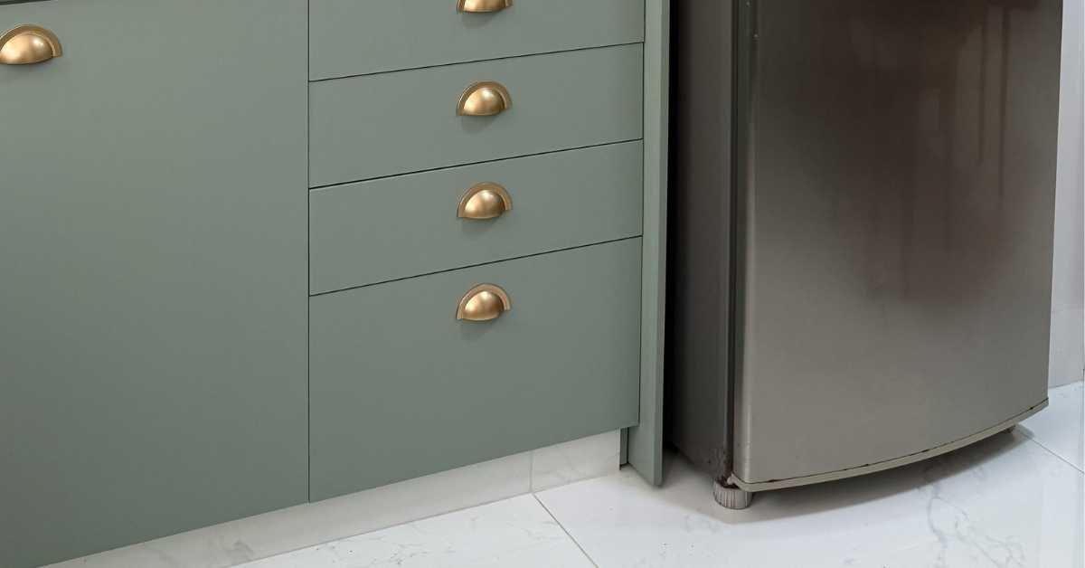 dust under refrigerator kitchen