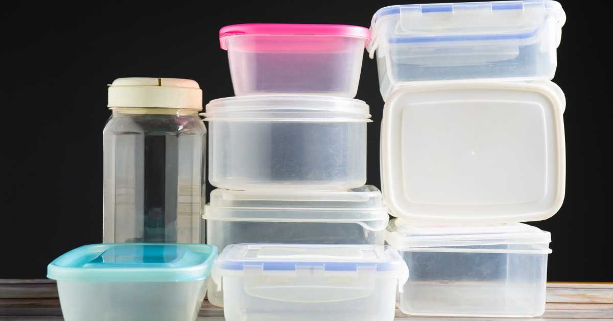 old plastic containers