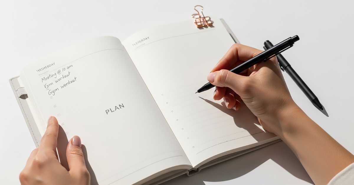 simple weekly to do list notebook home