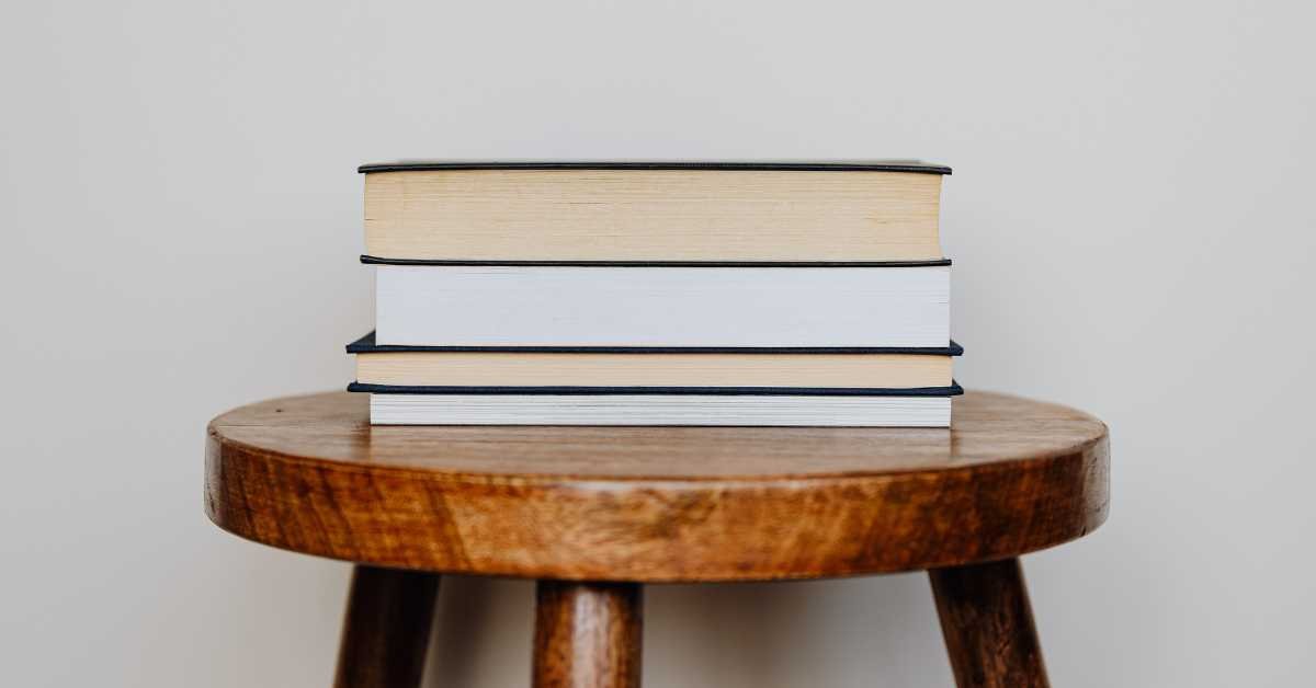 books stored vertically