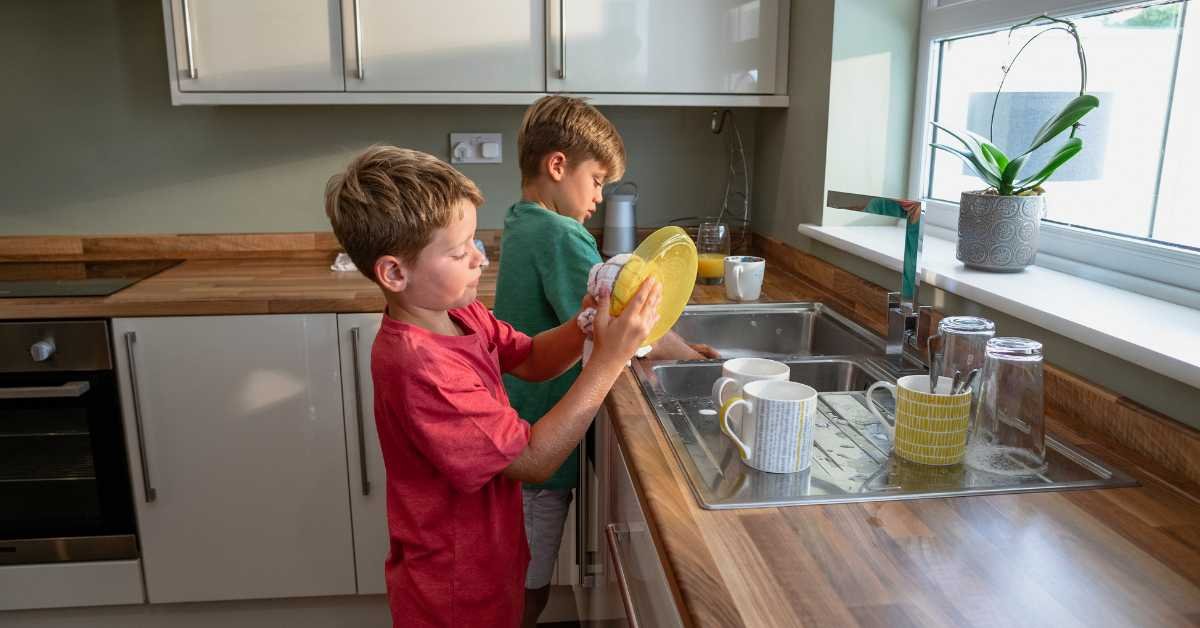 siblings sharing household chores fairly