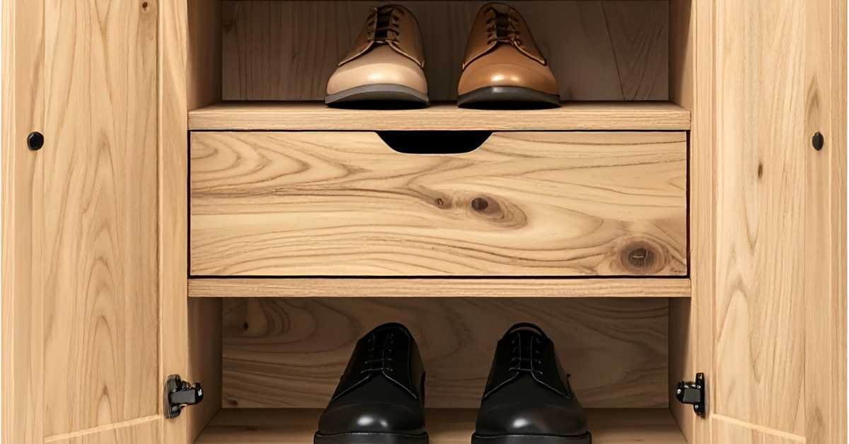 organized home with clear spaces for shoes toys